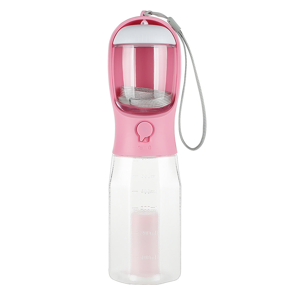 DomiPet Portable 3 -in- 1 Pet Water Bottle & Food Feeder - Hydrate, Feed & Clean Anywhere